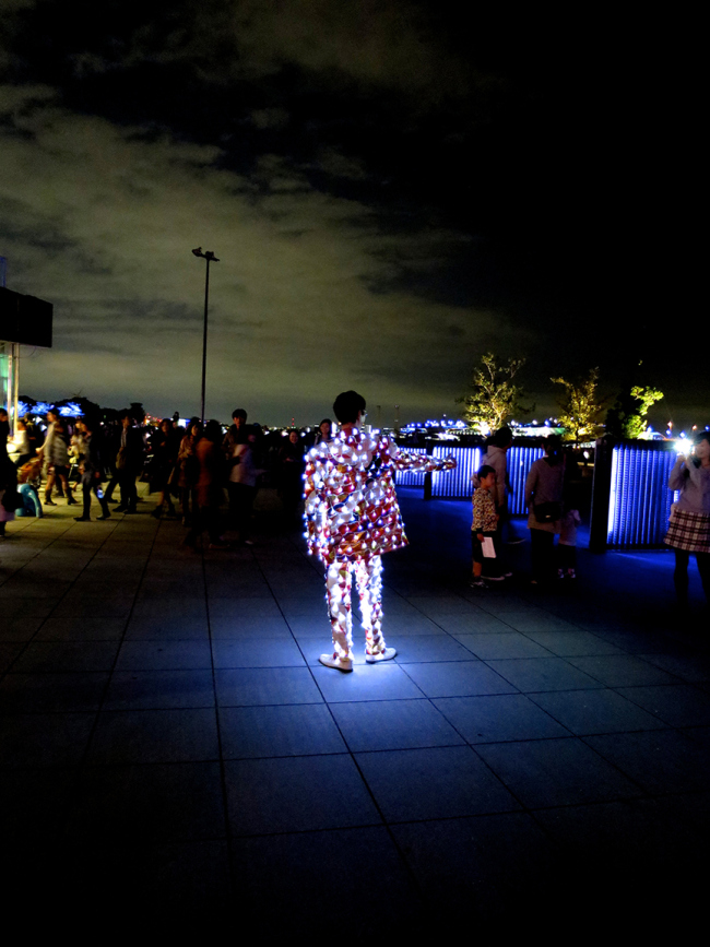 At the spectacular "Yokohama Smart Illuminations" event, art lights up the night in delightful and provocative ways.