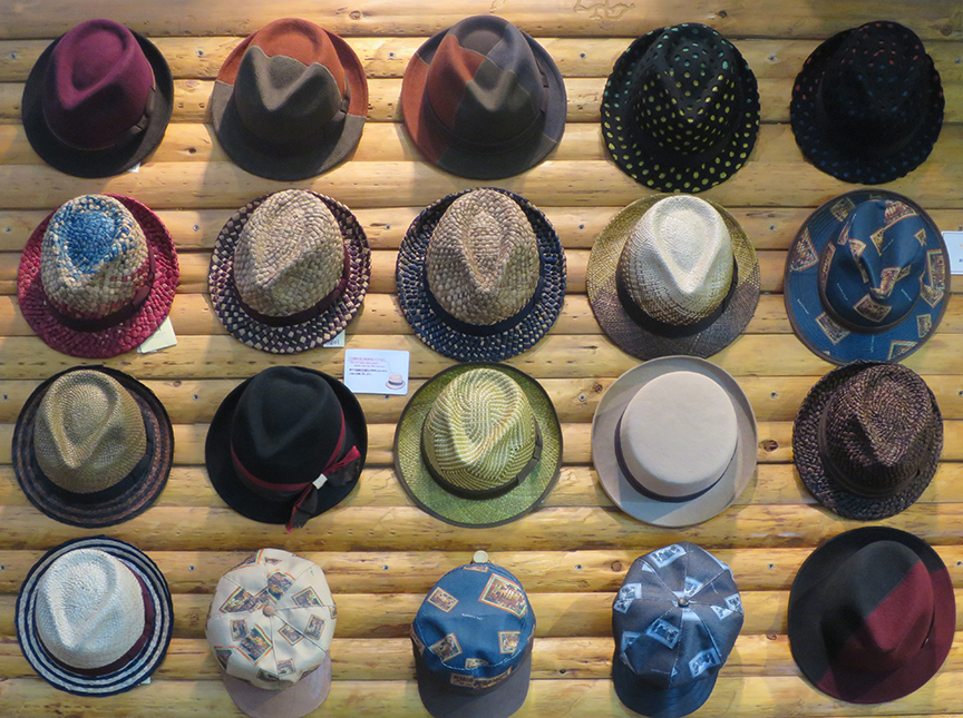 The artist who runs this hat shop uses traditional felting techniques to get unusual colors, patterns and textures.